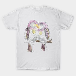 Love and cuddles parrots T-Shirt